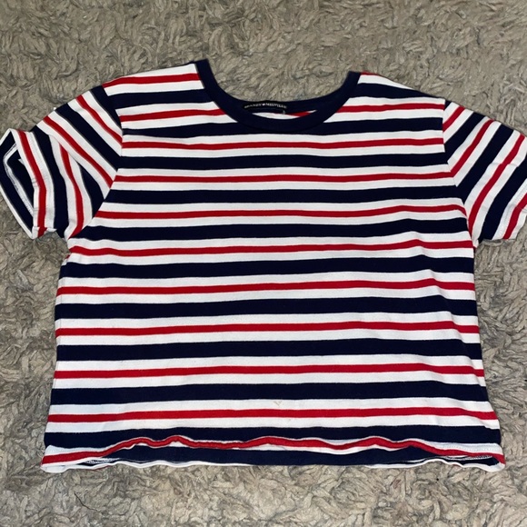 Brandy Melville striped cropped shirt - Picture 1 of 3